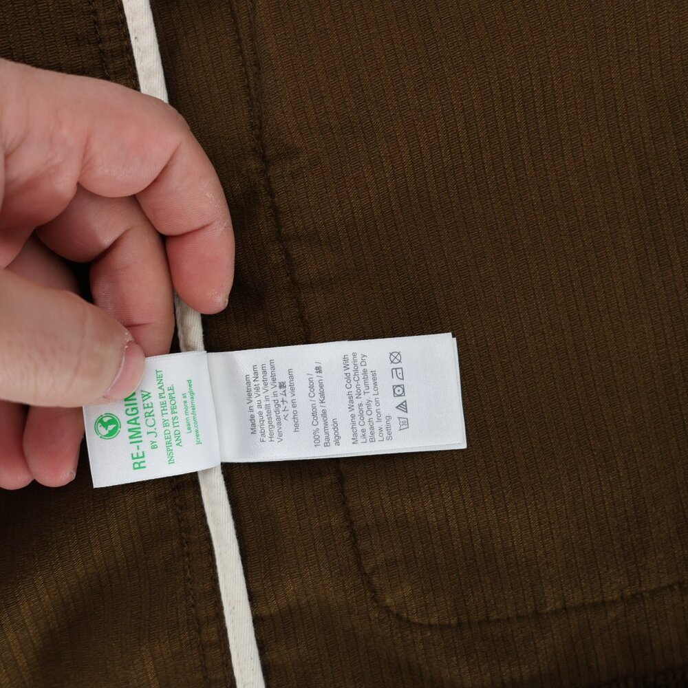 Wallace & Barnes Chore Jacket Men’s Medium Corduroy Button Up Pockets Brown - Picture 11 of 13